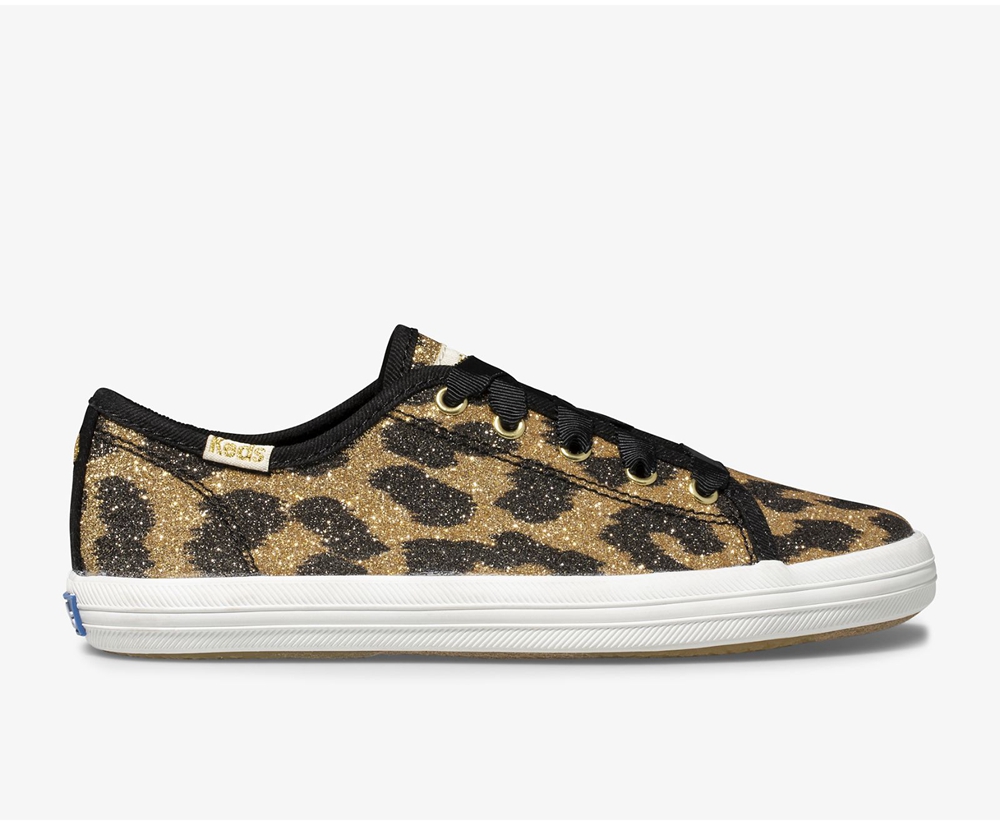 Tenis Keds Niña Leopardo - Kate Spade New York Kickstart Glitter Leopard - 7239-VPFBY